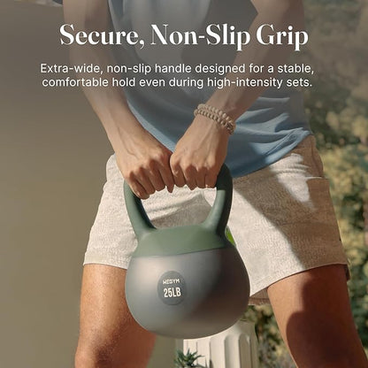 WeGym Soft Kettlebells with Cushioned Impact-Resistant Base and Anti-Slip, Wide-Grip Handle for Home Workouts, Weightlifting, and Full Body Strength Training