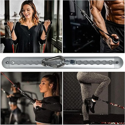 Adjustable Resistance Band Wall Anchor Set, Wall Mount Workout Anchors with Rails and Cars for Exercise Bands & Suspension Straps & Body Weight Straps & Strength Training & Home Workouts