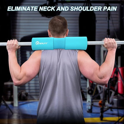 Barbell Squat Pad with Thick Nylon Padding, Hip Thrust Pad for Squats, Lunges, Neck Shoulder Squat Pad for Olympic or Standard Bars