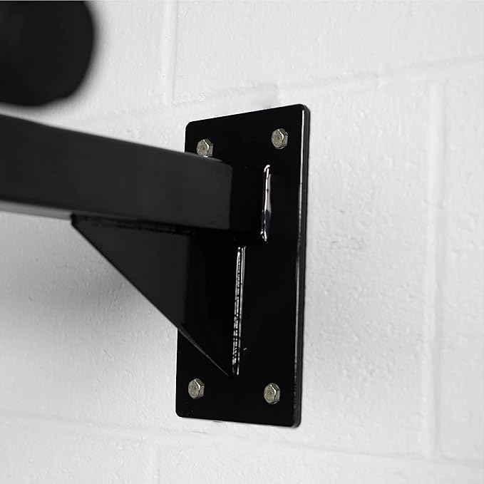 Titan Fitness 3 Position Wall Mounted Pull Up Bar ChinUp Mount Foam Grip Handles Multi Function Home Gym Exercise
