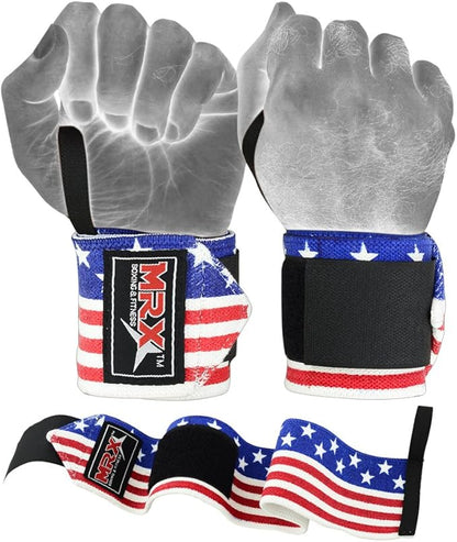 MRX Weight Lifting Gym Training Wrist Wraps for Wrist Support Bodybuilding Workout Wrap Men/Women