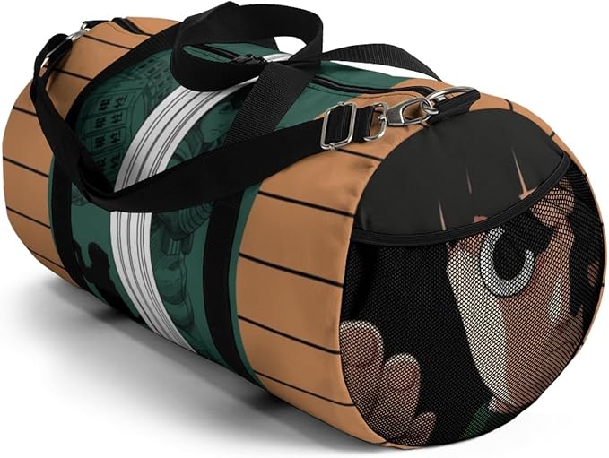 Anime Gym Bag for Women Men - Large Capacity Waterproof Workout Fitness Travel Sports Bags Fashion Street Camping ExpandaCLe Carry On Duffle Bag For Couple (Green Lee) PTY