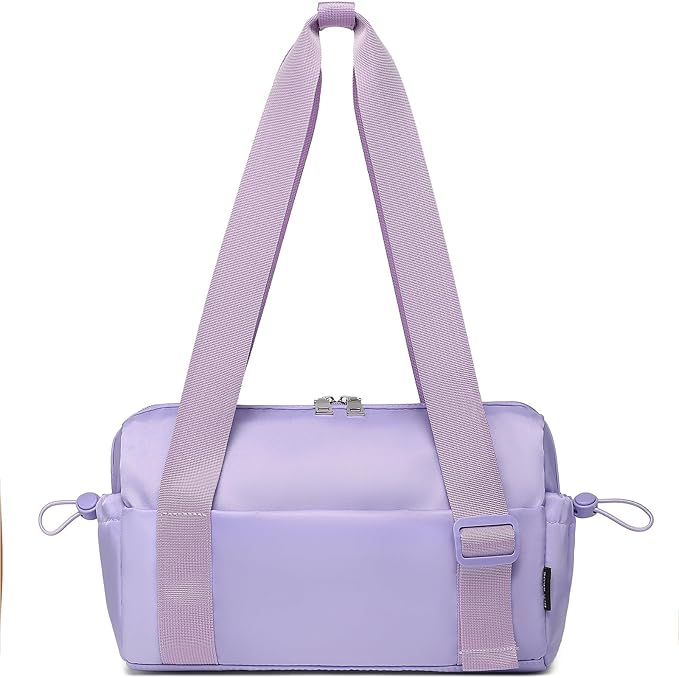 Small Gym Bag for Women Mini Duffle Bag with Wet Compartment, Lightweight Waterproof Cute Tote for Girls Workout Sport Travel,Purple