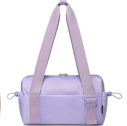 Small Gym Bag for Women Mini Duffle Bag with Wet Compartment, Lightweight Waterproof Cute Tote for Girls Workout Sport Travel,Purple