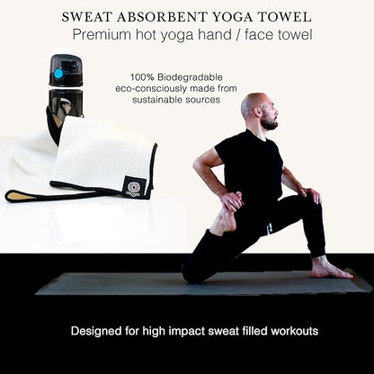 Premium Gym Towel Eco Organic Cotton Extra Soft Bamboo Viscose Face Sweat Cloth for Sensitive Skin Absorbent Workout Travel Protection 14 X 34 Made in USA