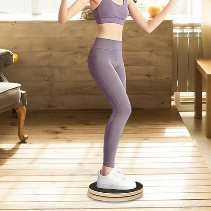 Colaxi Waist Twist Board Ab Twist Board Core Training Fitness Tool Wood for Home Gym Sturdy for Exercise for Strengthening Abdominal