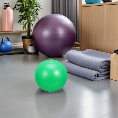 Cabilock 2pcs Small Exercise Balls 25cm Anti-Burst Soft Workout Stability Balls for Core Strength Pilates Balance Training Home Gym Fitness
