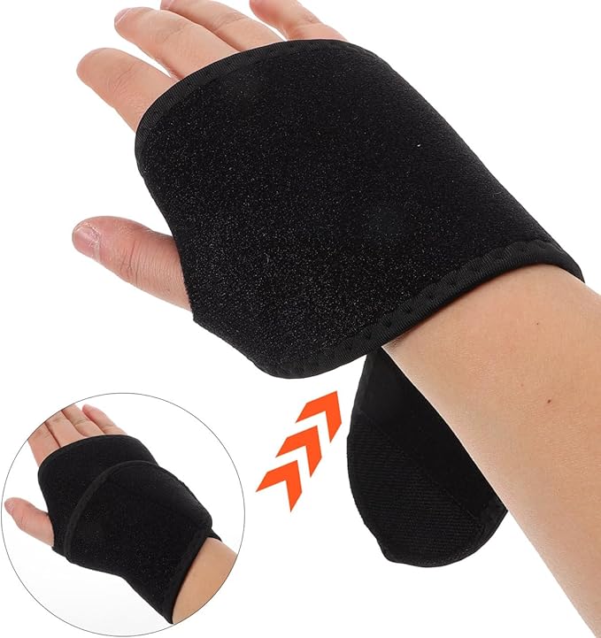 PartyKindom Adjustable Compression Sports Wristbands for Men and Women Breathable Wraparound Design for Outdoor Cycling Gym Training and Fitness Activities Right Hand Support