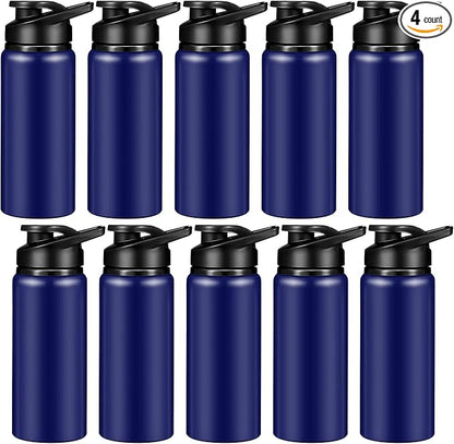 CHENGU Water Bottle Bulk 20 oz Aluminum Reusable Bottles Lightweight Snap Lid Water Cups Easy Carry Leak Proof Travel Tumbler for Gym Sports Camping Hiking Fishing