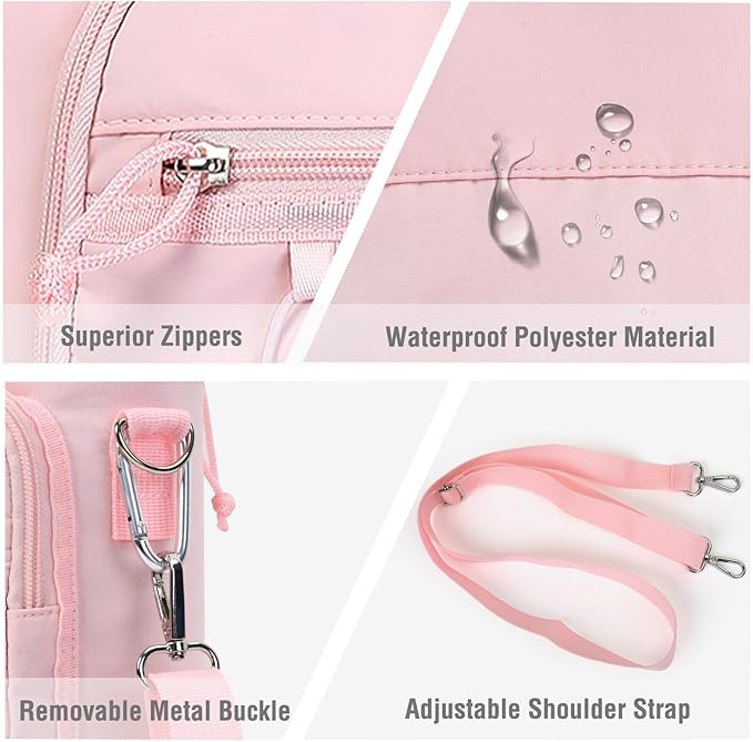 MOSISO Gym Bag for Women, Travel Duffle Weekender Overnight Workout Carry on Small Tote Sport Gym Duffle Bag with Shoe Compartment&Wet Pocket&Water Bottle Holder for Fitness, Yoga, Weekend, Pink