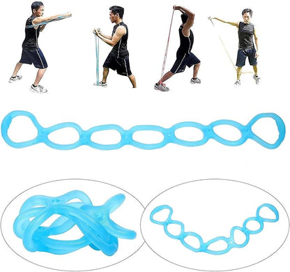 7 Ring Jelly Tube Chest Expander, Fitness Stretch Strap Resistance Exercise Band Chest Arm Expander Exerciser Portable, Yoga Pilates Boxing Core Muscle Training Tube Bands
