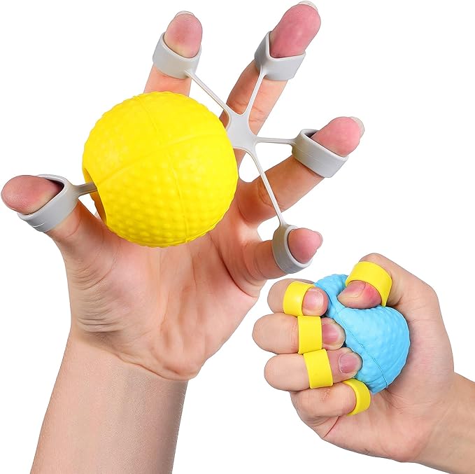 Hand Grip Strengthener Balls 10lb 20lb Set Finger Gripper Strength Trainer for Hand Exercise and Rehabilitation Wrist Workout