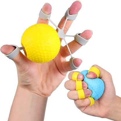 Hand Grip Strengthener Balls 10lb 20lb Set Finger Gripper Strength Trainer for Hand Exercise and Rehabilitation Wrist Workout