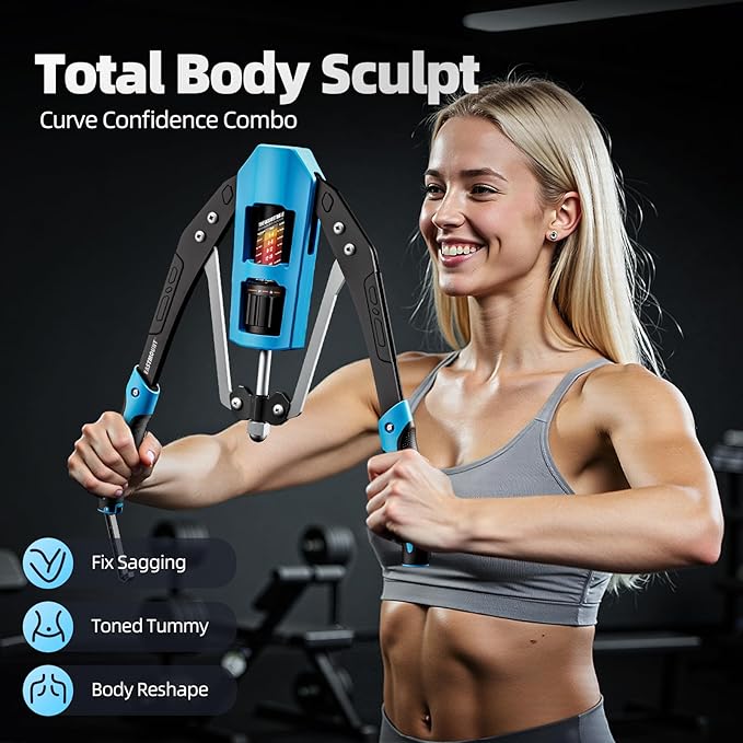 EAST MOUNT Twister Arm Exerciser - Adjustable 22-440lbs Hydraulic Power, Home Chest Expander, Shoulder Muscle Training Fitness Equipment, Arm Enhanced Exercise Strengthener