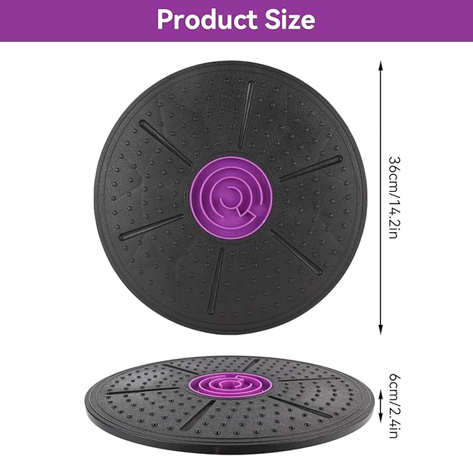 Balance Board Maze, Wobble Balance Board Balance Trainer Core Trainer Stability Disc with Maze for Core Stability, Strength Training, Flexibility