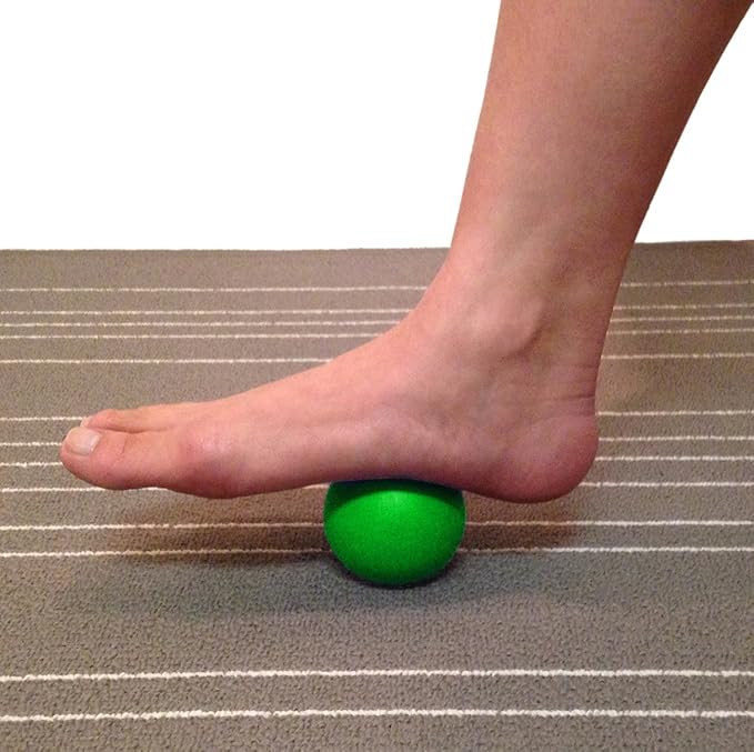 Kieba Massage Lacrosse Balls for Myofascial Release, Trigger Point Therapy, Muscle Knots, and Yoga Therapy. Set of 2 Firm Balls (Green and Yellow)