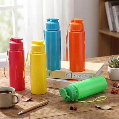 Mifoci 20 Pieces Water Bottle Bulk 17 oz Plastic Water Bottles Bulk Gym Sports Adults Reusable Large Bottles with Leak Proof Flip Top for Party Outdoor (Solid Mixed Colors)