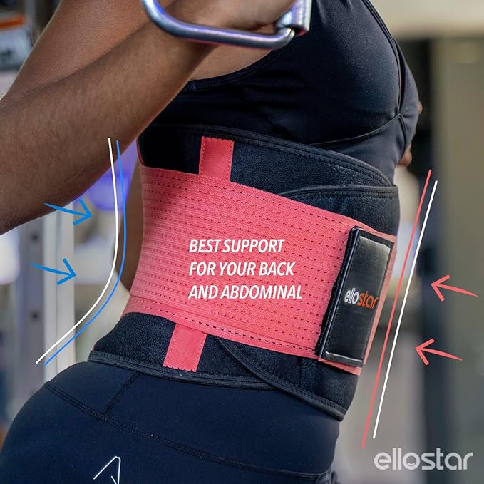 ellostar Women's Waist Trainer: Sweat Band for Belly Fat, Tummy Control, Back Support, Workout Shapewear, Weight Loss Aid