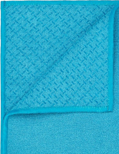 Private Island Hot Yoga Beach Mat Towel Non Slip Recycling Microfiber Quick Dry Compact Sand Water Sports Gym Picnic Blanket Outdoor Camping 24”x68” (Blue, Large)