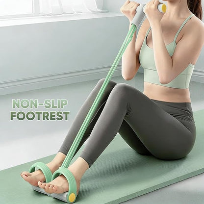 Multifunction Elastic Yoga Resistance Band, Elastic Exercise Band, Stretching Pedal Puller for Full Body Workout, Home Fitness Equipment for Legs, Arms, Core Training
