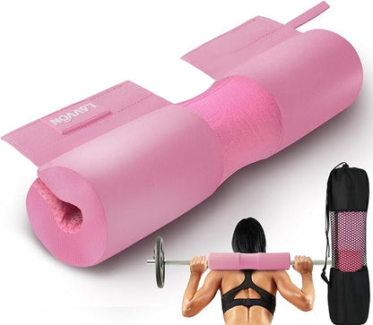 Barbell Squat Pad Nylon Padding AntiSlip- Thick Foam Barbell Pad for Squats Cushion, Lunges&Bar Padding for Hip Thrusts - Standard Weight Bar Pad - Provides Cushion to Neck Shoulders Training