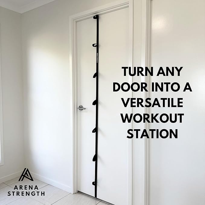 Arena Strength Multi Loop Door Anchor Strap for Resistance Bands - Fits Up to 9 ft Doors - Heavy Duty - Easy to Install - Full Body Home Workouts