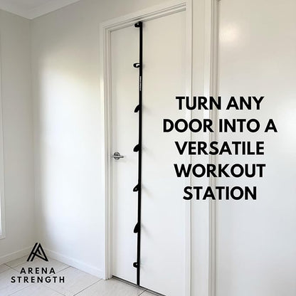 Arena Strength Multi Loop Door Anchor Strap for Resistance Bands - Fits Up to 9 ft Doors - Heavy Duty - Easy to Install - Full Body Home Workouts