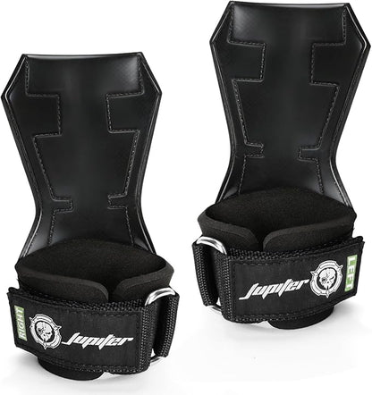 Weight Lifting Straps (Pair) JUPITER Non-Slip Wrist Support for Deadlifts & Powerlifting