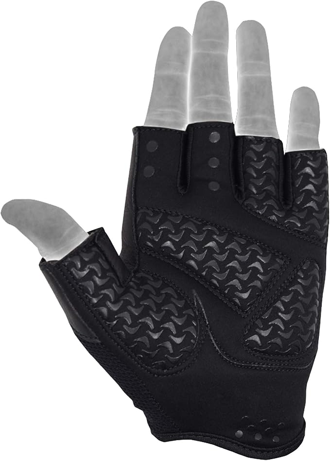 Weightlifting Gloves Leather Palm Grip Half Finger Body Building Gym Glove for Exercise Training Fitness Workout Men Women Lifts Made Spandex Materials, Including Genuine Amara Leather