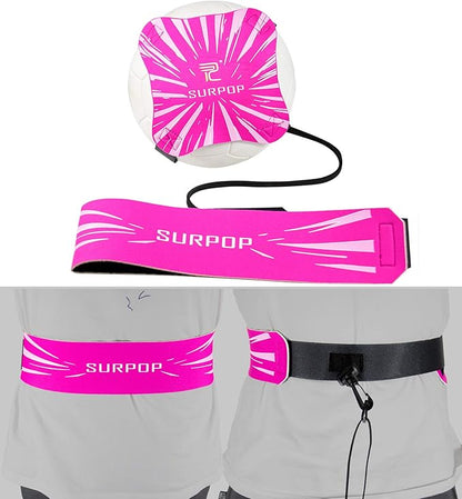 Soccer/Volleyball/Rugby Trainer, Football Kick Throw Solo Practice Training Aid Control Skills Adjustable Waist Belt for Kids Adults