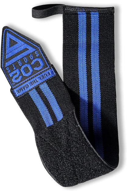 Wrist Straps for Weightlifting – 18” Heavy Duty Polyester Elastic Lifting Straps with Wrist Support, Gym Straps for Deadlifts, Pull Ups, Strength Training, Weight Lifting Accessories for Men & Women