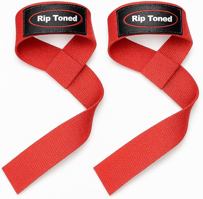 Rip Toned Performance Wrist Straps for Weightlifting – 23" Padded Lifting Straps for Men & Women – Cotton Gym Straps for Deadlifts, Strength Training, Bodybuilding & Powerlifting