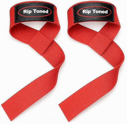 Rip Toned Performance Wrist Straps for Weightlifting – 23" Padded Lifting Straps for Men & Women – Cotton Gym Straps for Deadlifts, Strength Training, Bodybuilding & Powerlifting