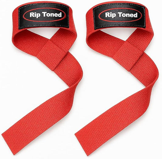 Rip Toned Performance Wrist Straps for Weightlifting – 23" Padded Lifting Straps for Men & Women – Cotton Gym Straps for Deadlifts, Strength Training, Bodybuilding & Powerlifting