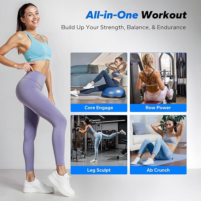 MERACH Ab Machine, All in One Ab Lounge for Core, Balance Workout and Inversion, Easy Set up & Foldable Ab Crunch Machine,300 LBS Loading Capacity Abswing Sit Up Exercise Equipment at Home Gym