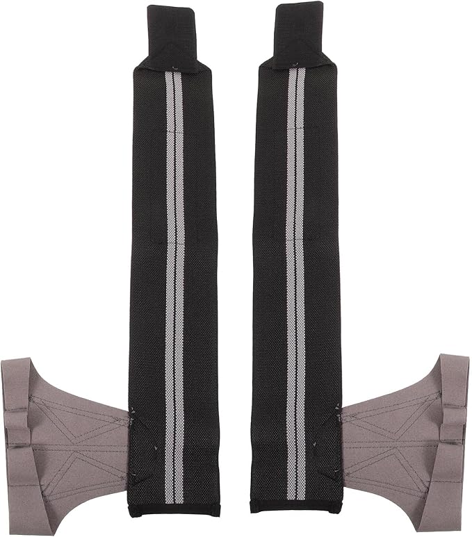Workout Gloves for Weight Lifting Men Women, Anti-Slip Half-Finger Gym Gloves with Sturdy Palm Protection, Wrist Support Fitness Training Accessories, Gray Large Pair