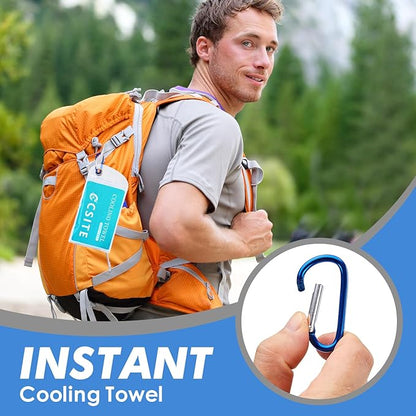 20 Pack Cooling Towels (47"x12") for Neck and Face, Ice Towel for Hot Weather, Soft Breathable Chilly Gym Towels, Microfiber Towel for Work Out, Yoga, Running, Camping & More Activities