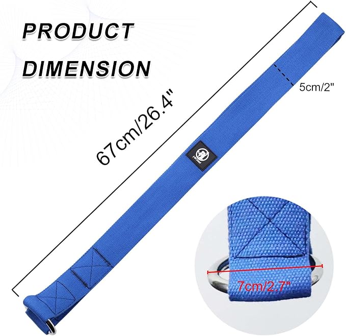 J Bryant Arm Wrestling Training Strap Belt Hand Grip- Ideal for Wrist Forearm and Biceps Workouts Multifunctional Home Gym Fitness Equipment Compatible with 1 inch and 2 inches Barbell Plates