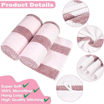2-Pack Microfiber Bath Towels (27x54 Inches) - Ultra Soft & Quick Dry, 3X Absorbency, Lightweight for Gym, Yoga, Travel & Spa - Perfect for Home, Fitness & Post-Workout