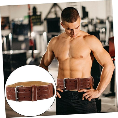 Fitness Waist Belt for Weightlifting Protective Sports Strap for Heavy Training Lumbar Support for Men and Women Brown Xl Waist