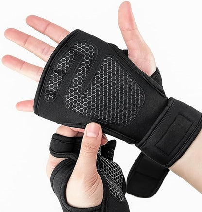 Training Gloves for Men and Women - Gym, Fitness, Weightlifting, Street Training - Training Gloves with Wrist Stabilization and Anti-Slip Palm Protection