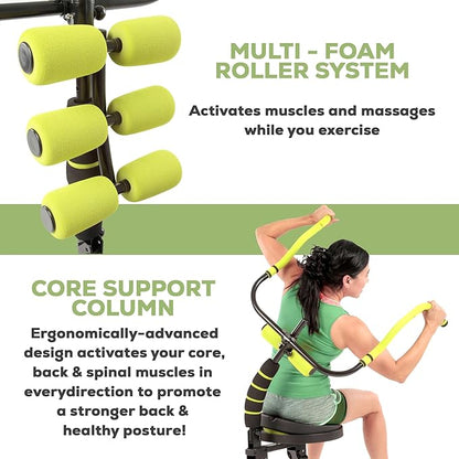 AB Doer 360 - Ab Fitness Machine System Provides An Abdonimal And Muscle Activating Workout with Aerobics to Burn Calories and Workout