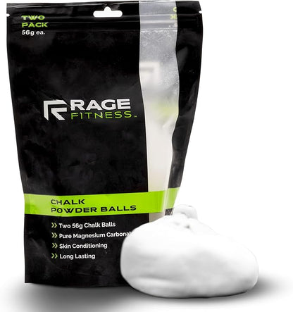 Rage Fitness Gym Chalk | Magnesium Carbonate Athletic Chalk for Excellent Grip - Gym Workout Grip Chalk for Weightlifting & Gymnastics.