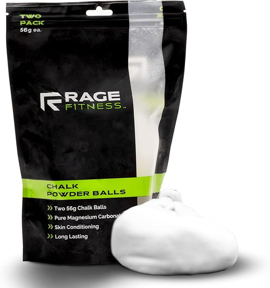 Rage Fitness Gym Chalk | Magnesium Carbonate Athletic Chalk for Excellent Grip - Gym Workout Grip Chalk for Weightlifting & Gymnastics.