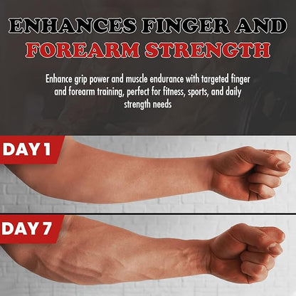 Adjustable Grip Strength Trainer Hand Gripper for Grip Strength, Forearm & Wrist Strengthener, Hand Exerciser for Strength Training & Therapy 11-220Lbs(5-100KG) | Red