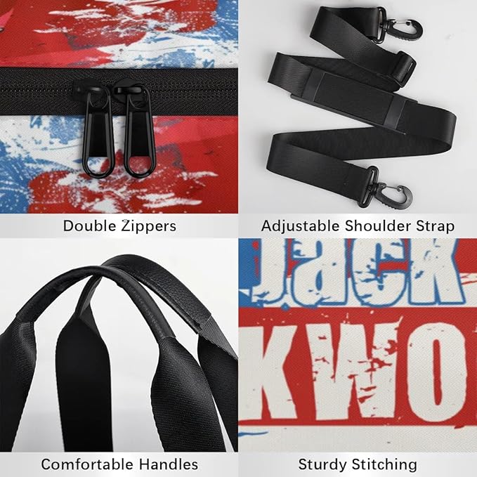 Personalized-Martial-Arts-Gear-Bag for Karate Teakwondo, Custom Jiujitsu Bag for Boys, Karate Teakwondo Bag for Gear Waterproof Lightweight Large USA