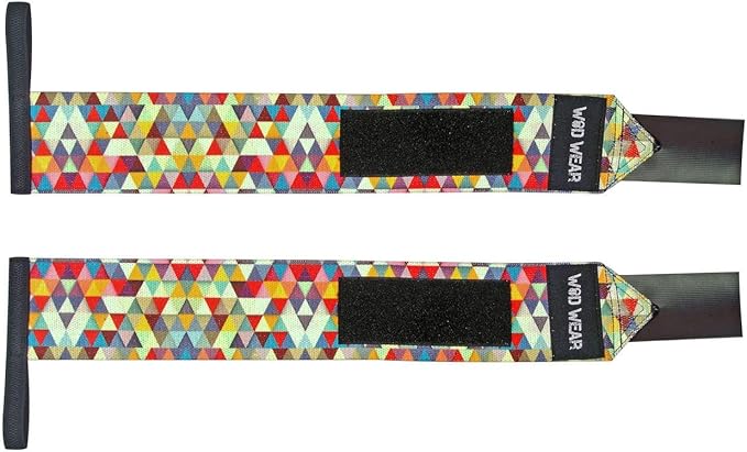 Elastic Wrist Wraps for Powerlifting, Strength Training, Bodybuilding, Cross Training, Olympic Weightlifting, Yoga Support - One Size Fits All