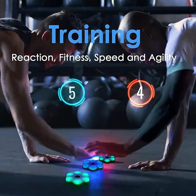 TsoLay Training Speed Agility Training Lights, Smart APP Control Gym Fitness Sports Training Reaction Lights with 6 Light Colors and 270 Degree Wide Angle, Exercises Accessories Lights for All Ages