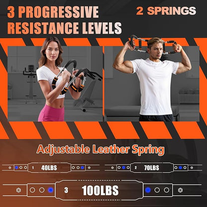 2025 Pro Twister Arm Trainer, Adjustable Power Twister Bar, Chest Shoulder Arm Workout Equipment, Portable Detachable Upper Body Fitness Machine