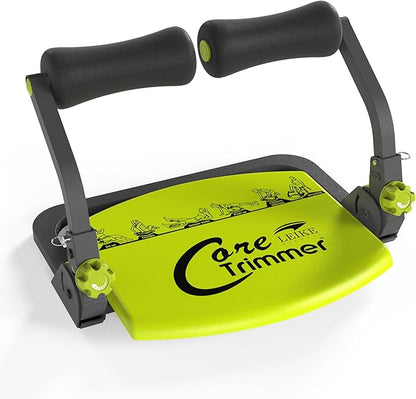 Adjustable Ab Machine with 3 Resistance Levels & Removable Handle - Complete Core Workout Equipment for Home Gym Fitness (All Ages)
